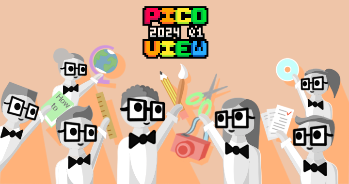 We just reached our Goal on Ko-fi! Thank you!

Our #gamedev webzine "Pico-View" is returning in 2024 and coming soon! I am editing and compiling the articles right now.

#pico8 #picoview #gamedev

Join our ko-fi membership to get early access updates!
ko-fi.com/E1E0N0SA?achie…