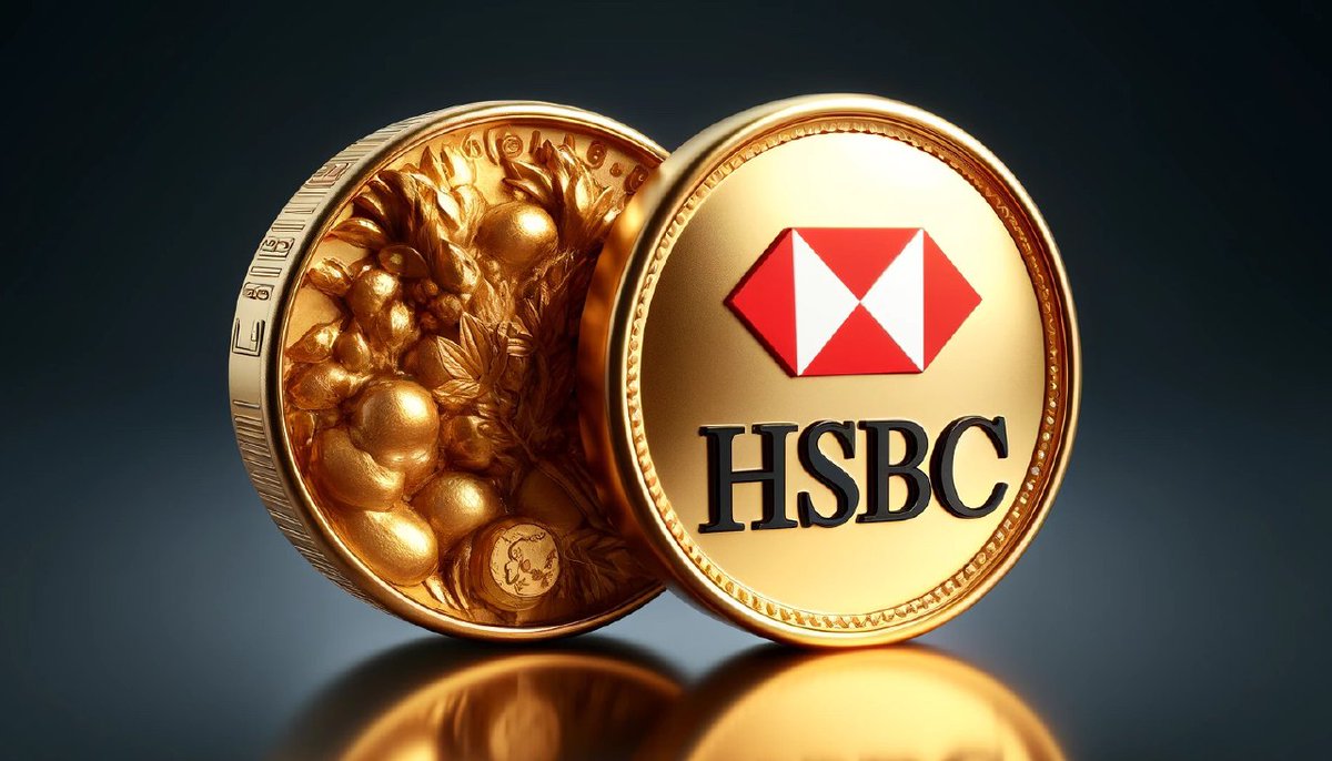 🟡 #HSBC launches 'Gold Token', the first #bank-issued tokenized real-world asset for retail investors. 🏦🥇

 #GoldToken #CryptoNews #investing #GOLD