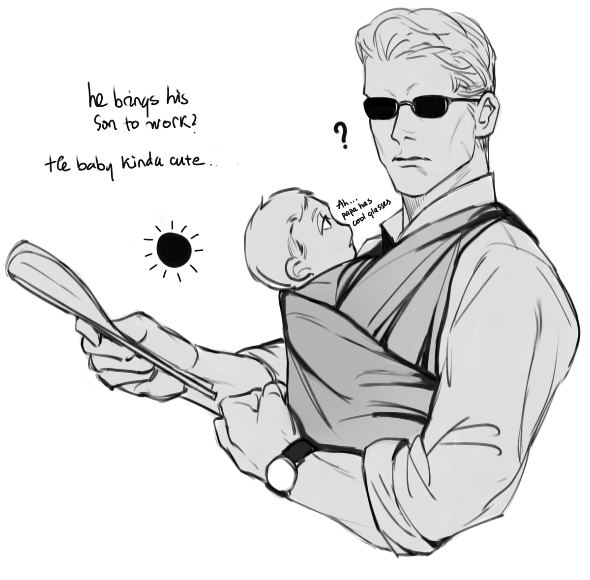 onlydeathsreal's tweet photo. This is what will happen if you spent 7 minutes with Wesker.
(Poor jake)

Thanks @skelesass for the idea lmao. 

#AlbertWesker 
#ResidentEvil https://t.co/YNccpBvWAt