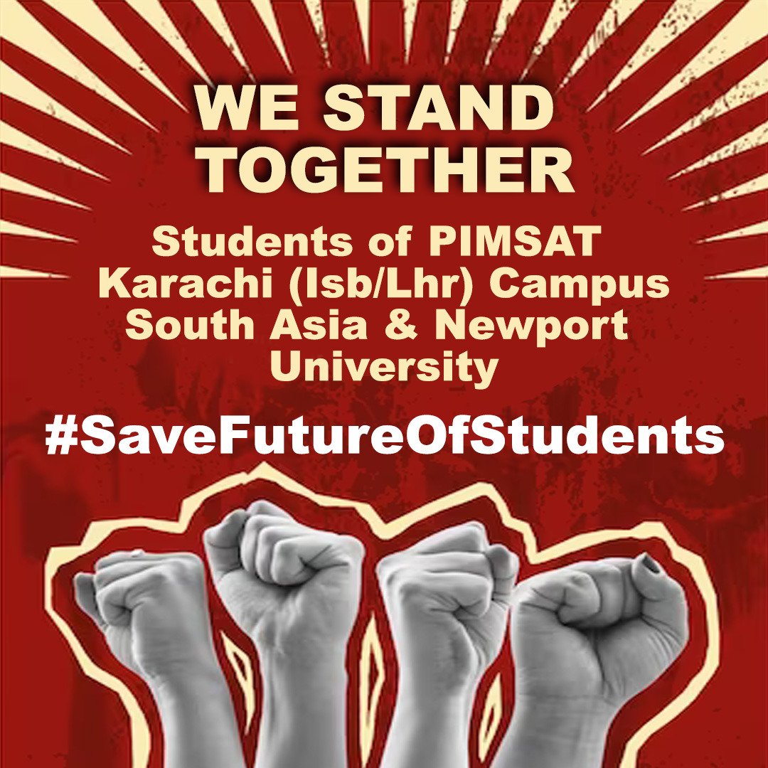 ShahbazRana7273's tweet photo. HEC 10 years is gone but PIMSAT students are still suffering.Kindly attest our degree 
PIMSAT Students Lahore
#SaveFutureOfStudents
@Marriyum_A
@MAhmedhec
@MaryamNSharif
@hinaparvezbutt
@CMShehbaz
@Conv_KMS
@RanaSikandarH https://t.co/Sdyf6lGfbK