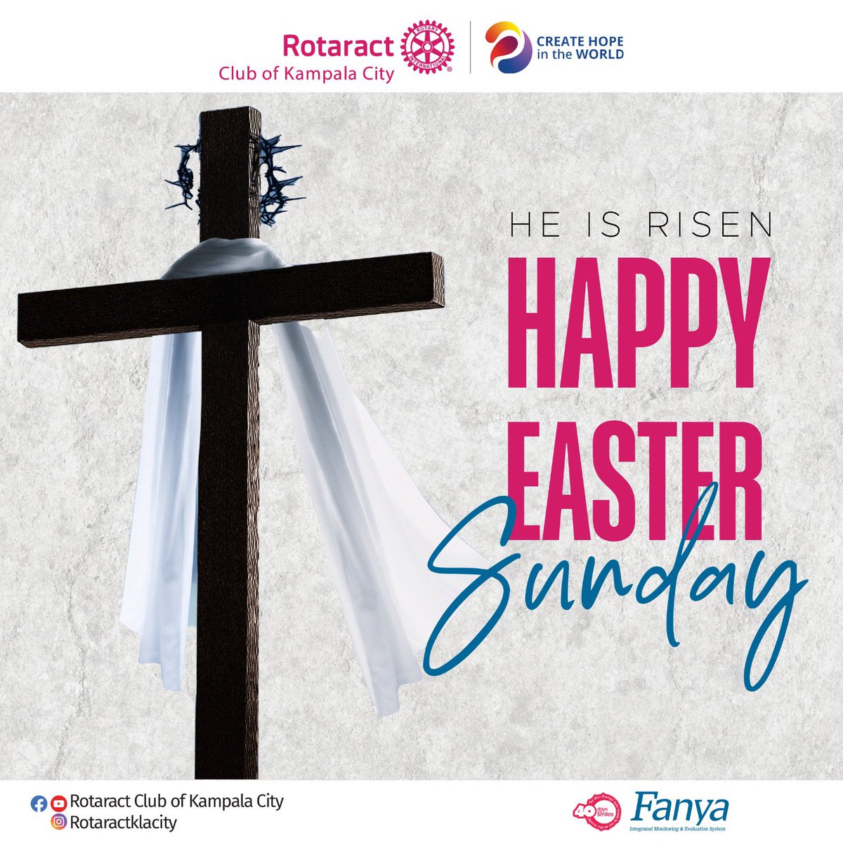 Today we remember Jesus' sacrifice and give thanks for what he brought to our world. CITEH wishes you a blessed and holy Easter Sunday He is risen! #rotaractklacity #easter2024