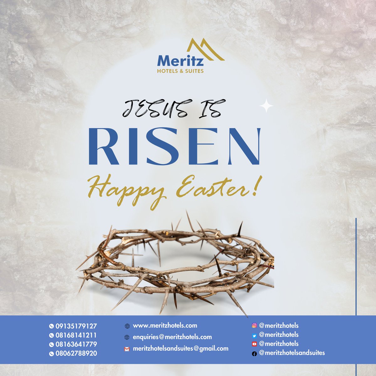 meritzhotels's tweet image. Happy Easter from all of us at Meritz Hotel &amp;amp; Suites! May your day be as bright as spring blossoms and as sweet as chocolate bunnies. Let's celebrate this beautiful Easter season together! 

#EasterJoy #SpringtimeBliss #Love #Selflessness #Kindness #SpreadLove #MeritzHotels