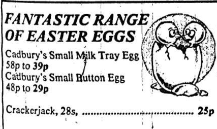 The Price of Easter Eggs in the L&N from the Kilkenny People - Friday March 10, 1978 Come view the Kilkenny people on Mircofilm at the Local Studies Department here in Kilkenny Library #localstudies #kilkennylibrary #kilkennyhistory