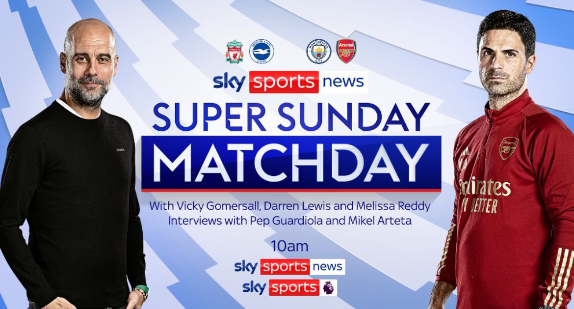 The Race for the Title continues on @SkySportsNews with myself @MirrorDarren & @MelissaReddy_ we’ll hear from Pep ahead of this huge game as he asks for perfection from his side…well ask what if they don’t win today?? 👀👀 join us at 10am