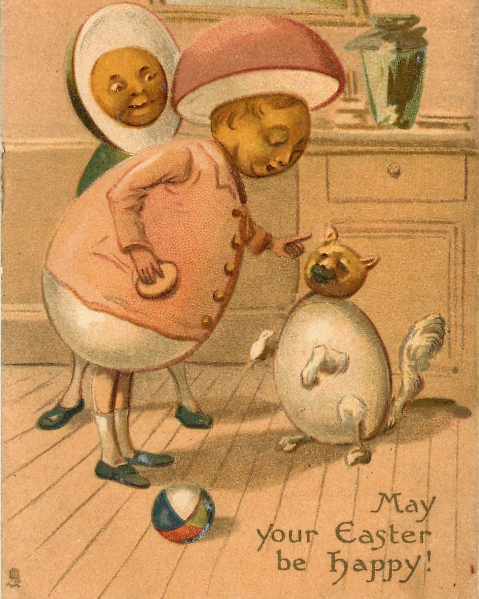 Happy Easter from me and this 1908 Easter Egg family! 🥚 instagram.com/historyeats/