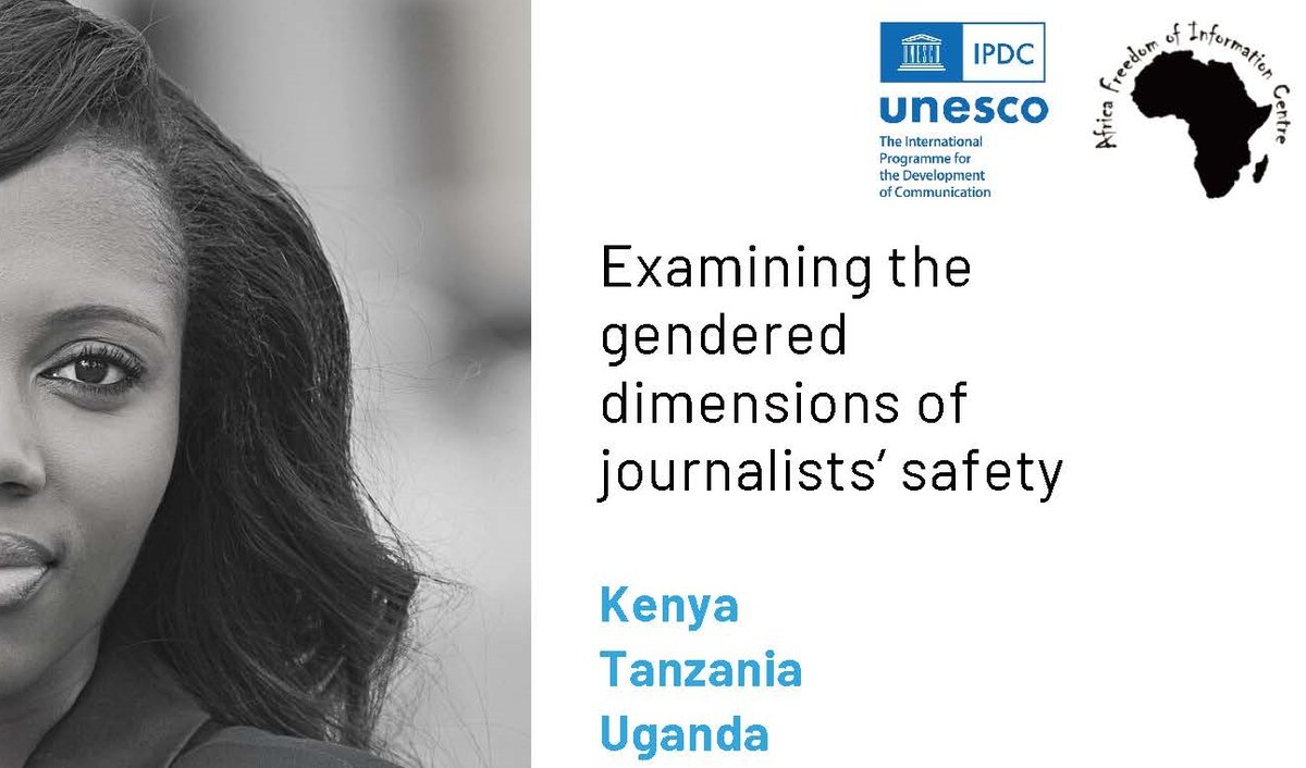 🔍Shedding light on the gendered dimensions of #JournalistSafety in #Kenya #Tanzania & #Uganda. In a recent report, @UNESCO #IPDC & @africafoicentre highlight the challenges faced by women journalists in the digital space. Read more: bit.ly/4af703F
