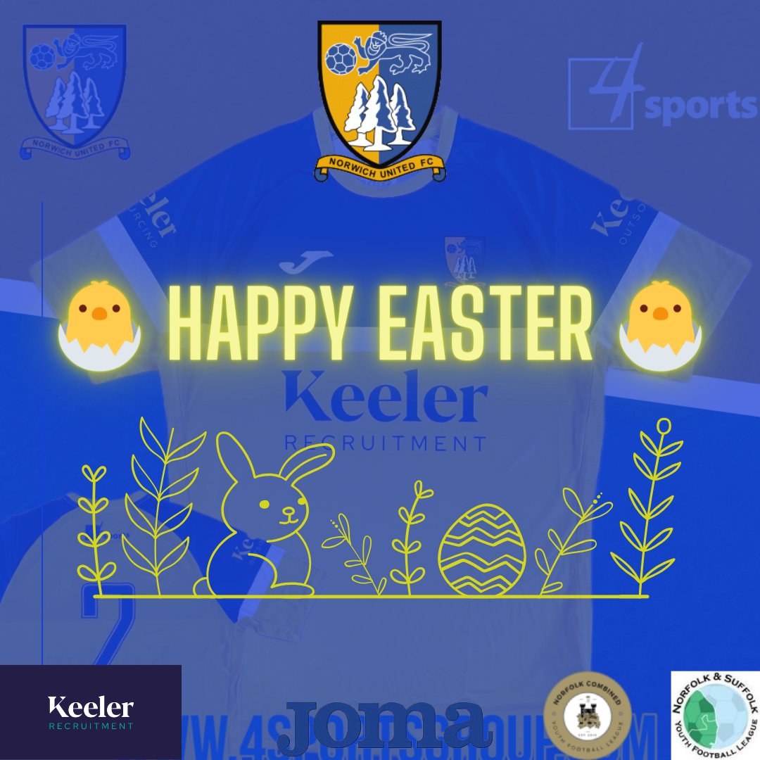 Happy Easter to all of our youth players and volunteer's, enjoy your Easter eggs and the extra hour in bed 💛💙💛