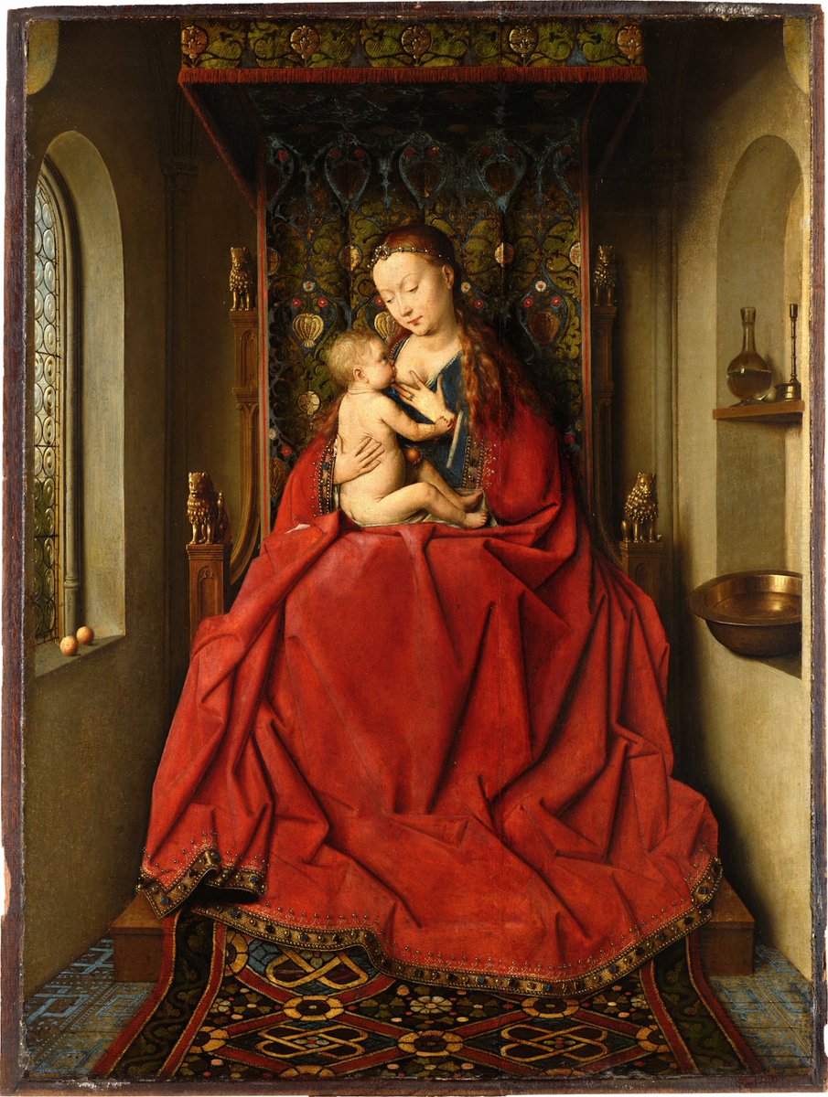 PAINTING OF THE DAY: LUCCA MADONNA, 1436 by #JanVanEyck #painting #Flemish #religiousart #1430s #greatartist #Easter