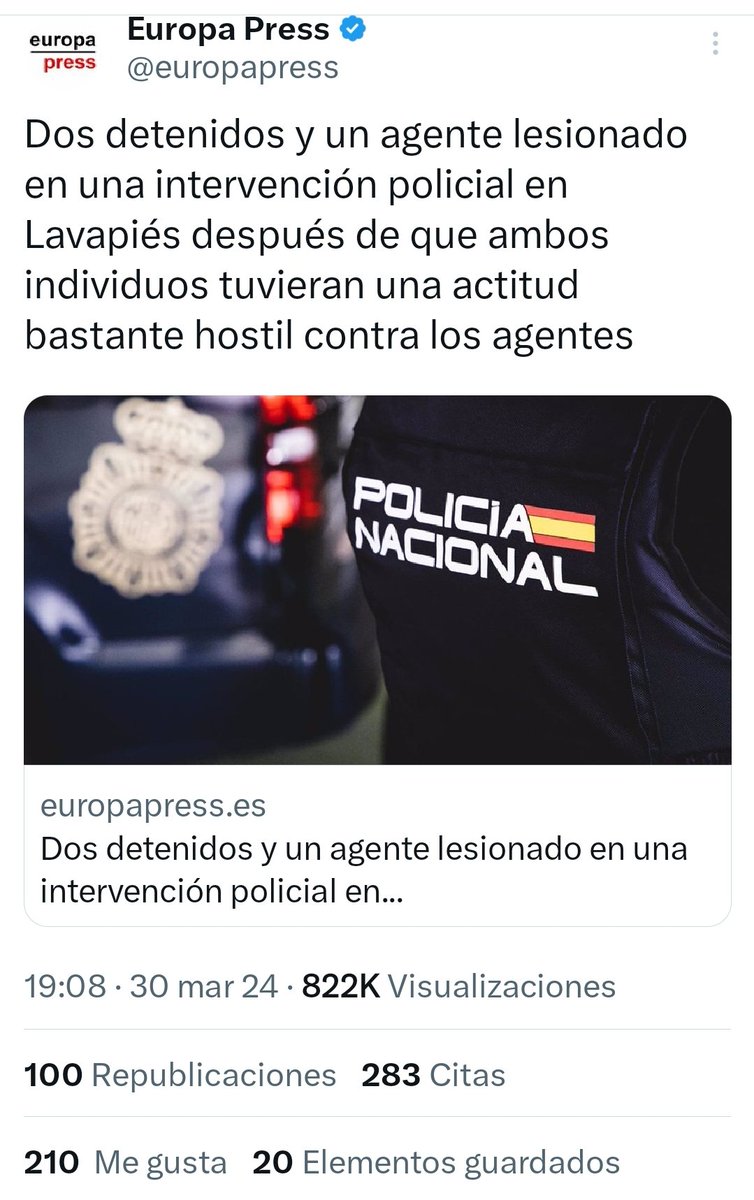 Se puede ser mal periodista. Se puede ser mala persona. En @europapress lo tienen todo. Menos mal que el vídeo, grabado en Lavapiés, habla solo.