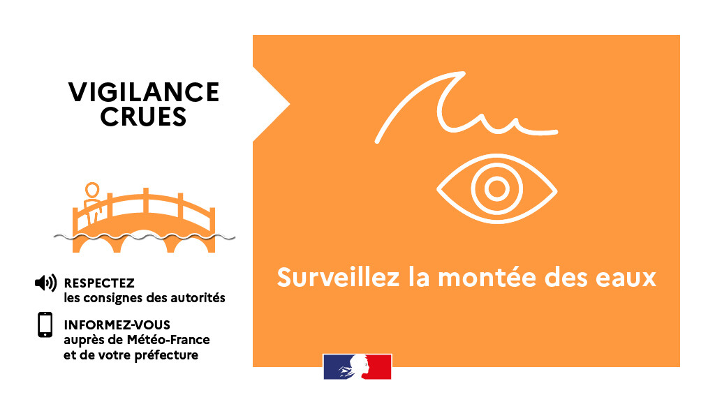 #VigilanceCrues🟠 | Le département de la
<a href="/charente/">Charente</a> est toujours placé en vigilance orange crues.

👉 Si le tronçon "Vienne limousine" n'est plus en vigilance, c'est maintenant celui de la "Charente amont" qui est placé, ce dimanche, en vigilance orange.