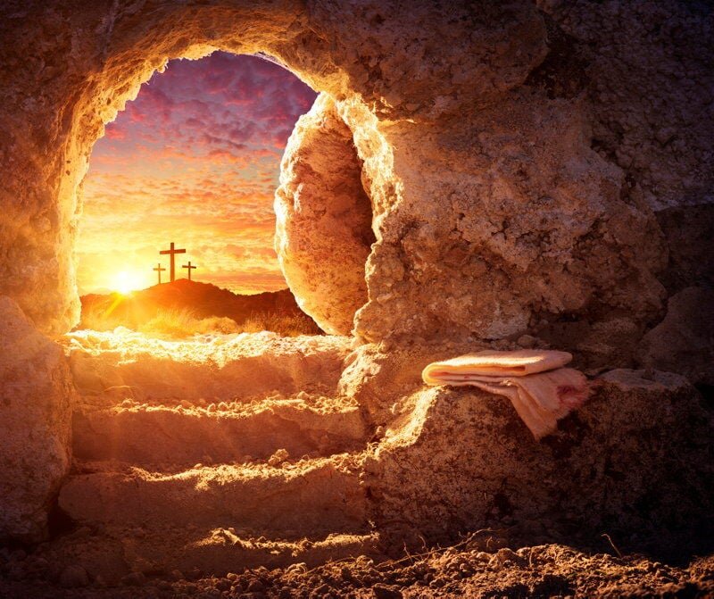 ...On the third day He rose again from the dead, ascended into Heaven, and sits at the right hand of God the Father Almighty.... Happy Easter to you all.