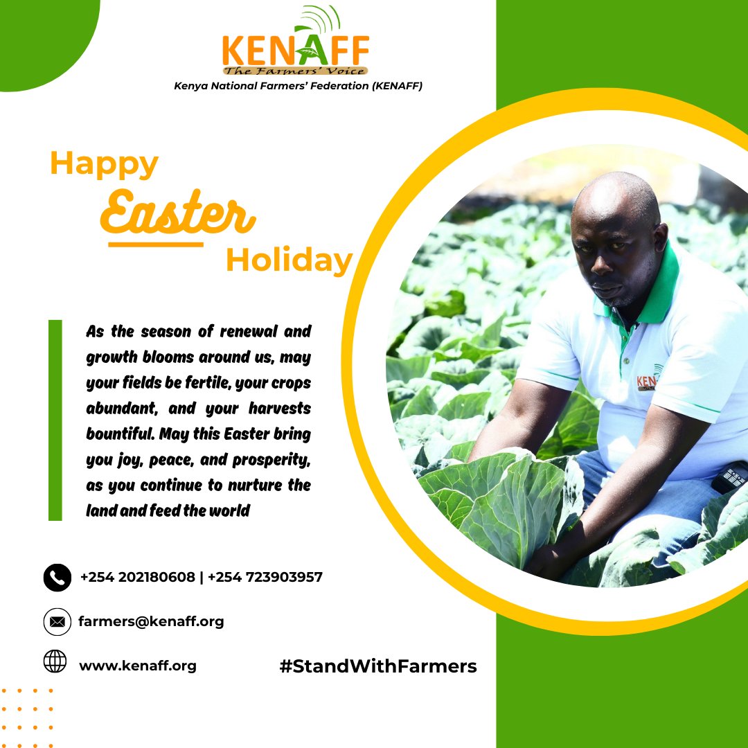 Happy #EasterSunday to all the hardworking farmers! As the season of renewal and growth blooms around us, may your fields be fertile, your crops abundant, and your harvests bountiful. #Easter2024