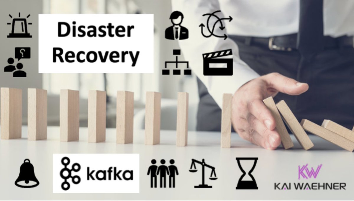'#DisasterRecovery with #ApacheKafka across the #Edge and Hybrid #Cloud' Apache Kafka is the de facto #datastreaming platform for #analytics AND #transactional workloads. Multiple options exist to design Kafka for resilient applications. kai-waehner.de/blog/2022/04/0…