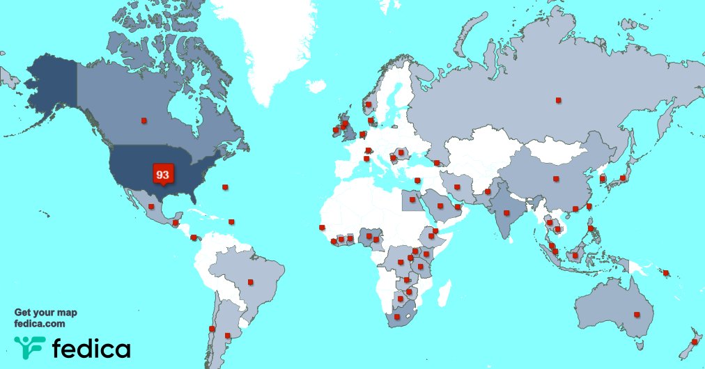 I have 3 new followers from UK. 🇬🇧, and more last week. See fedica.com/!alexgeejr