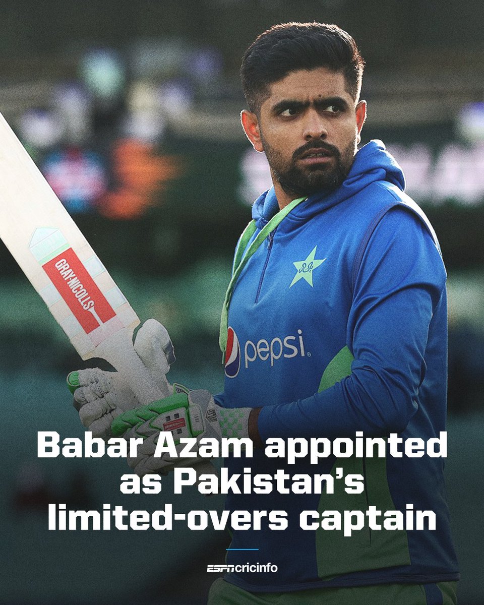 Babar is back as captain of Pakistan
#BabarAzam𓃵