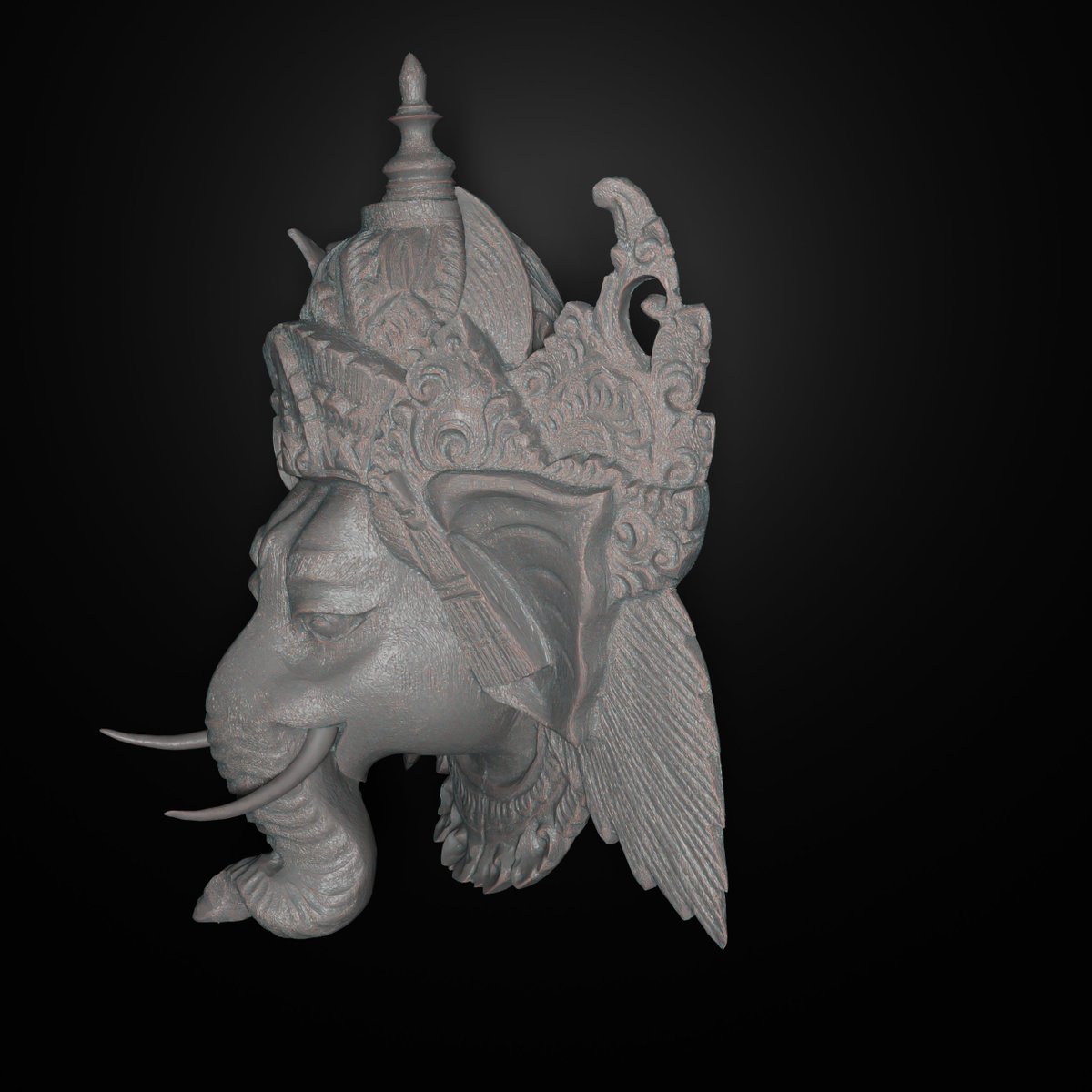 Ganesha Wall Art #3dart #3dmodeling #3dprint #3dprinted  #mylife #AnimeArt #AnimeJapan #manga   #figure #miniature #Collectibles #GaneshChaturthi #ganeshamurthi #India