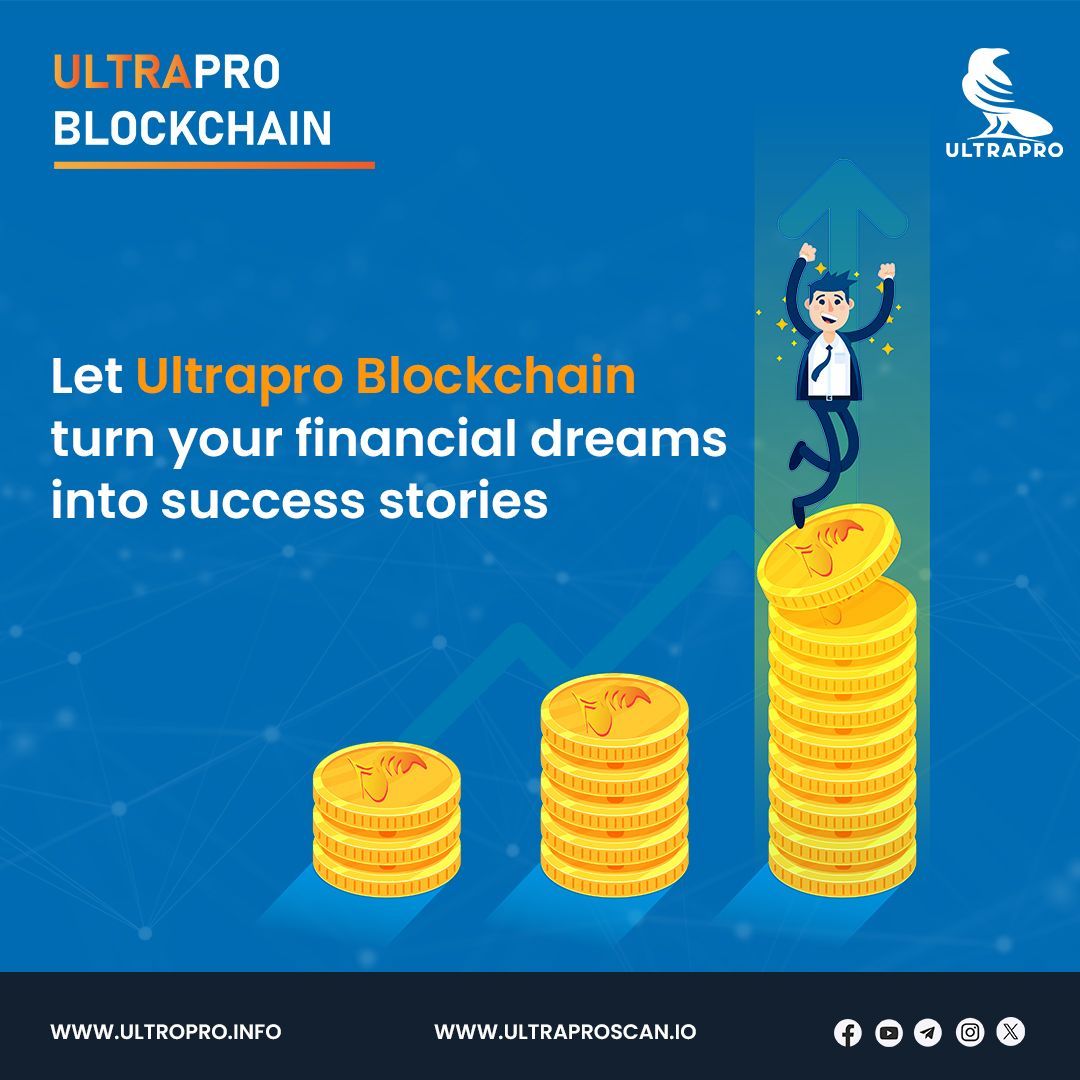 Transform your financial aspirations into reality with Ultrapro Blockchain. Join us on a journey towards #success and prosperity! 🚀💰

🖥 For More Details :
ultrapro.info

#Cryptocurrency #cryptoprice #blockchainnews #cryptoinvesting #cryptocurrencymarket