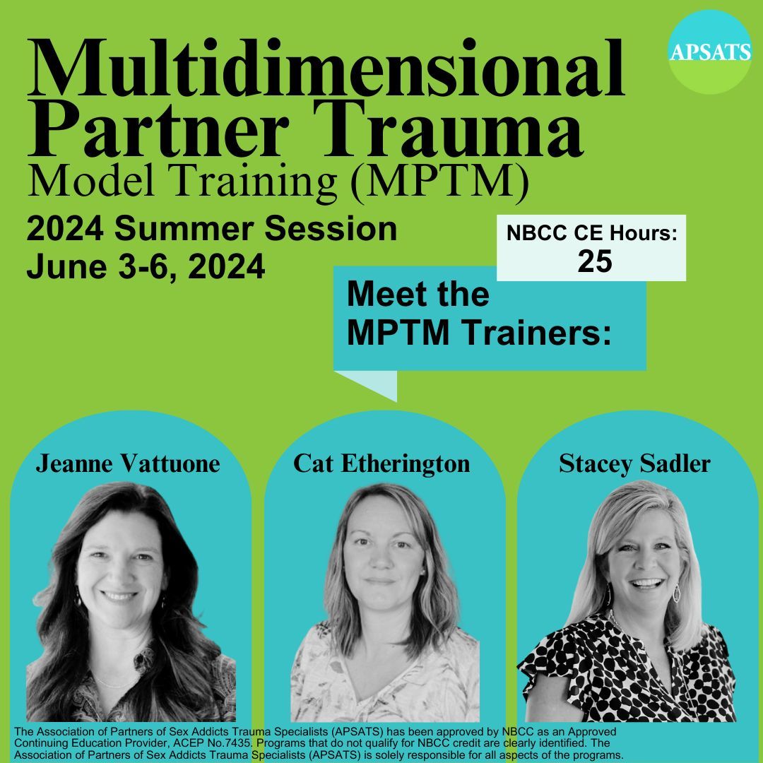 APSATSOrg's tweet image. APSATS.org

#betraytrauma
#sexaddiction