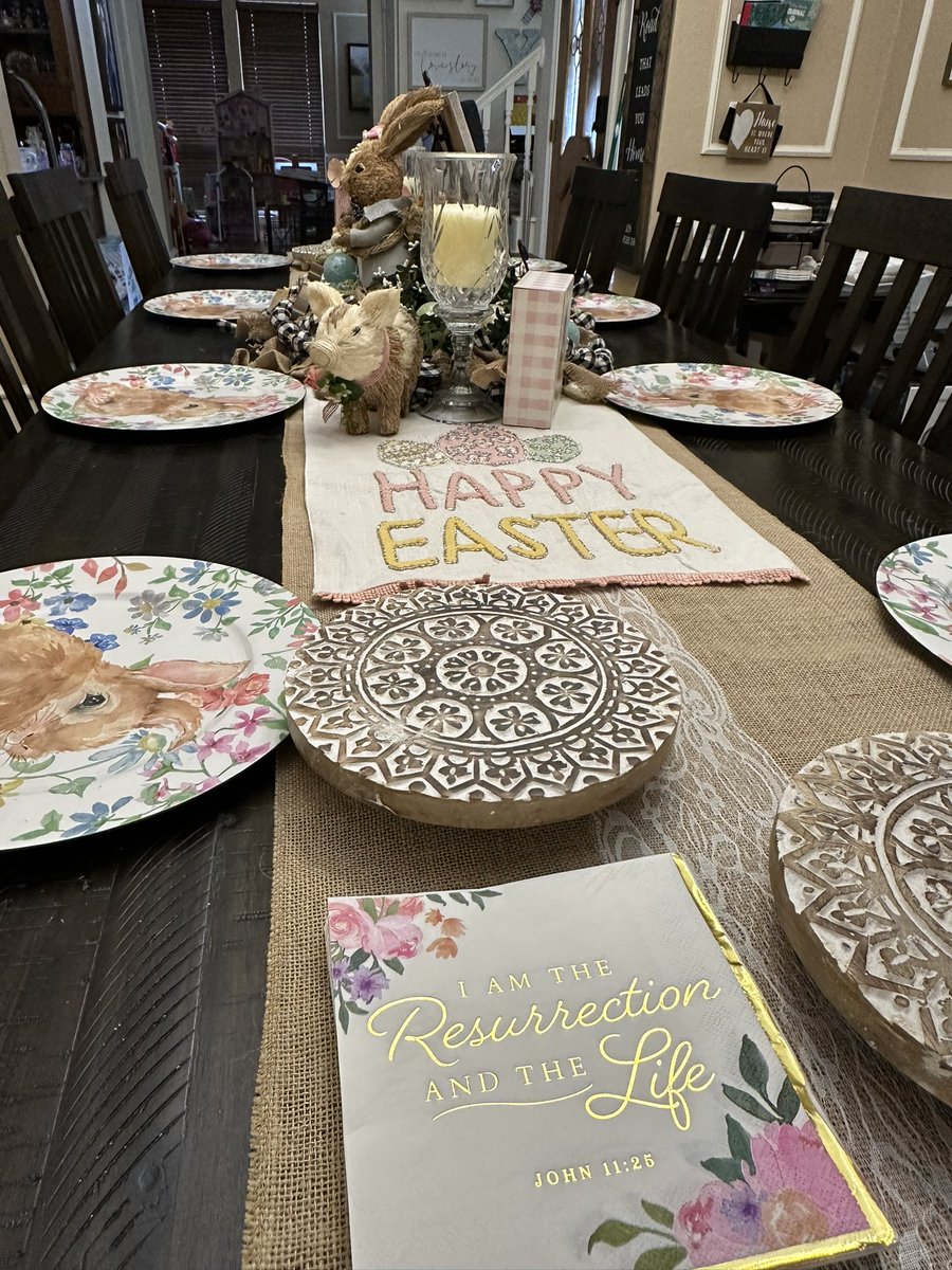 We are ready to Celebrate Easter: Remembering what God did for EVERYONE of US!!!!  He gave his ONE and ONLY son, Jesus!!  #GodlovesYOU #JesusdiedforYOU #sinnersforgiven #believe