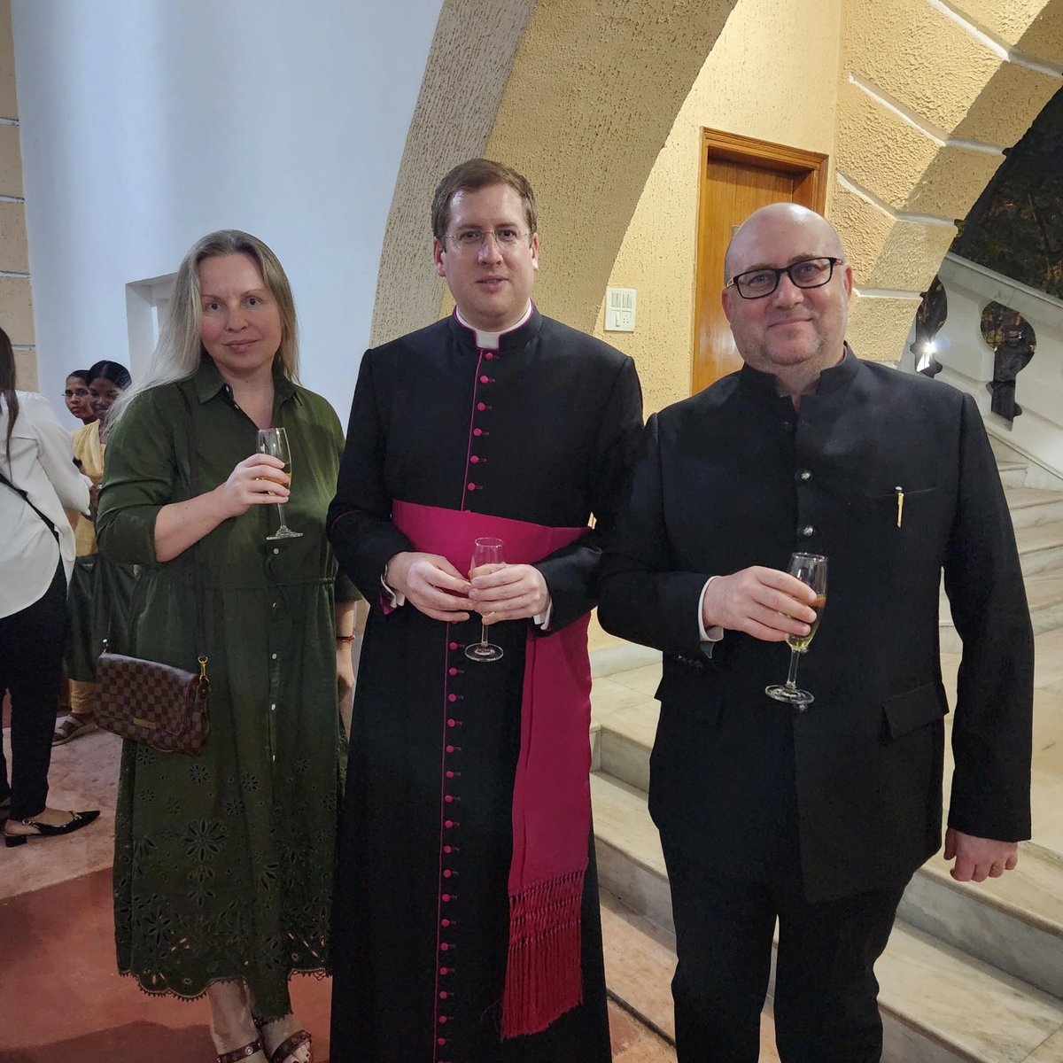 Easter Saturday at the Apostolic Nunciature in New Delhi.