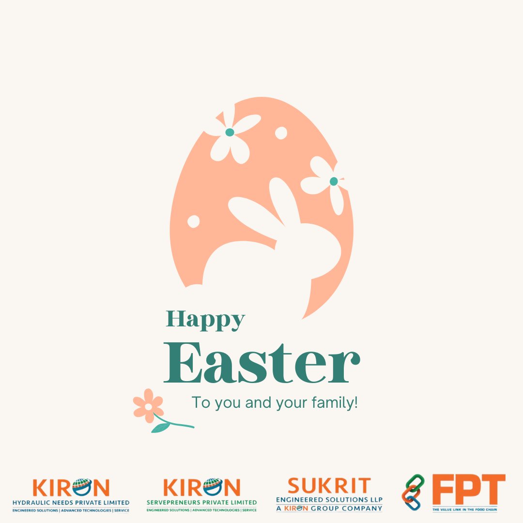 'Kiron Food Processing Technologies wishes you all an Easter filled with delicious food and happy moments.

#Easter2024 #EasterCelebration #EasterBunny #EasterJoy #HeIsRisen