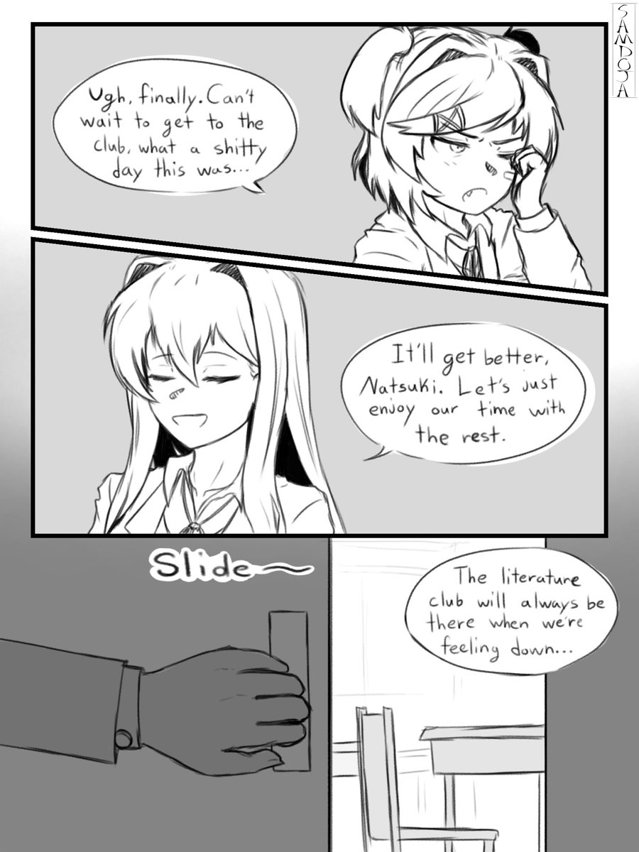 Samdoja_'s tweet photo. #DDLC #DDLCFanart #ddlcSayonika #Sayonika
“Do it, you won’t”  Bet https://t.co/ik0KfH9PzY