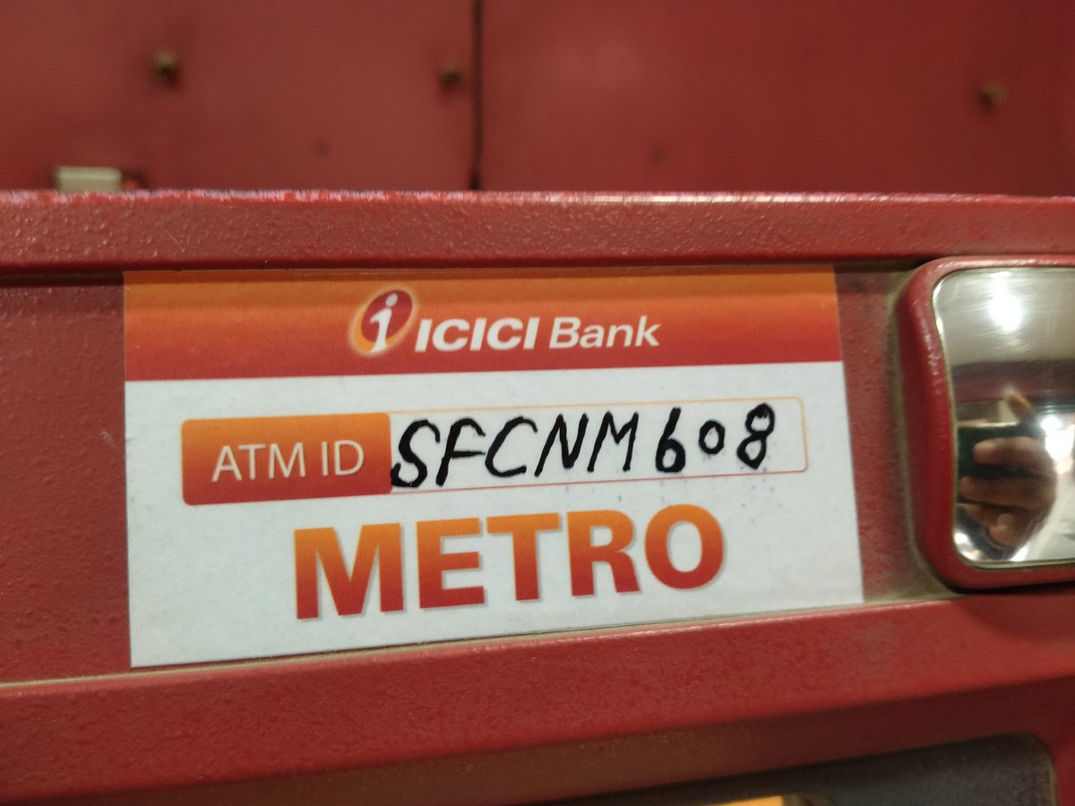 @pnbindia बैंक के एटीएम कार्ड द्वारा @ICICIBank के एटीएम संख्या SFCNM608 से 9500 रुपए की ट्रांसेक्शन 14/03/2024 को की गई, जिसमें एटीएम से नगद प्राप्त नही हुआ। तुरंत शिकायत करने पर भी कोई निवारण नही, उल्टा शिकायत को रद्द कर दिया गया, कृपया एटीएम के सीसीटीवी एवं अन्य तकनीकी .. (1)