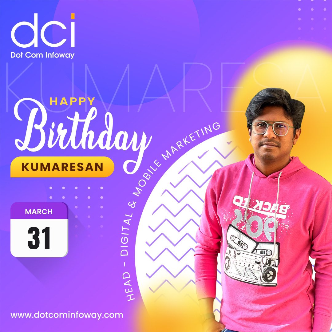 🎉 Wishing a fantastic birthday to Kumaresan, our brilliant Head of Digital Marketing & App Marketing! 🎂 Your leadership inspires us daily. Here's to another year of success, growth, and achievements! 🥳 #HappyBirthday #DigitalMarketing #AppMarketing #Leader #Inspiration