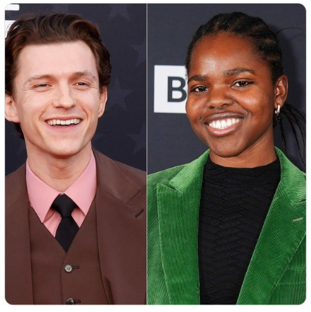 UltraDane's tweet photo. Tom Holland &amp; Francesca Amewudah-Rivers (the one with the moustache) star in a production of 'Romeo &amp; Juliet' a pulsating new vision of Shakespeare's immortal tale.

Being from Verona, Italy, Juliet was of Norman descent with fair skin, blonde hair, and blue eyes.

This is wrong. https://t.co/oMsx61Qyp1