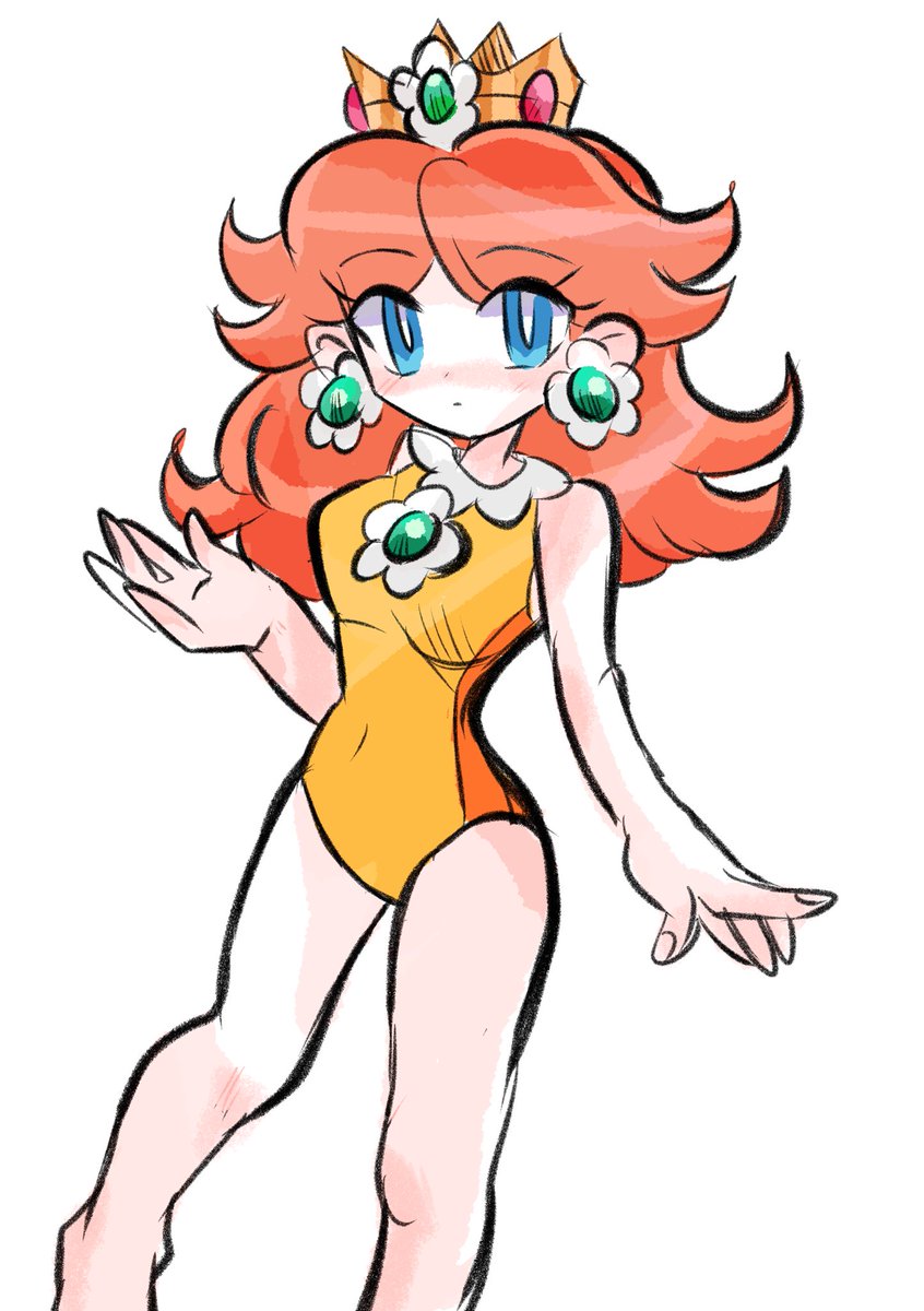 #PrincessDaisy #デイジー姫 #イラスト　#superMario 夏の気配!