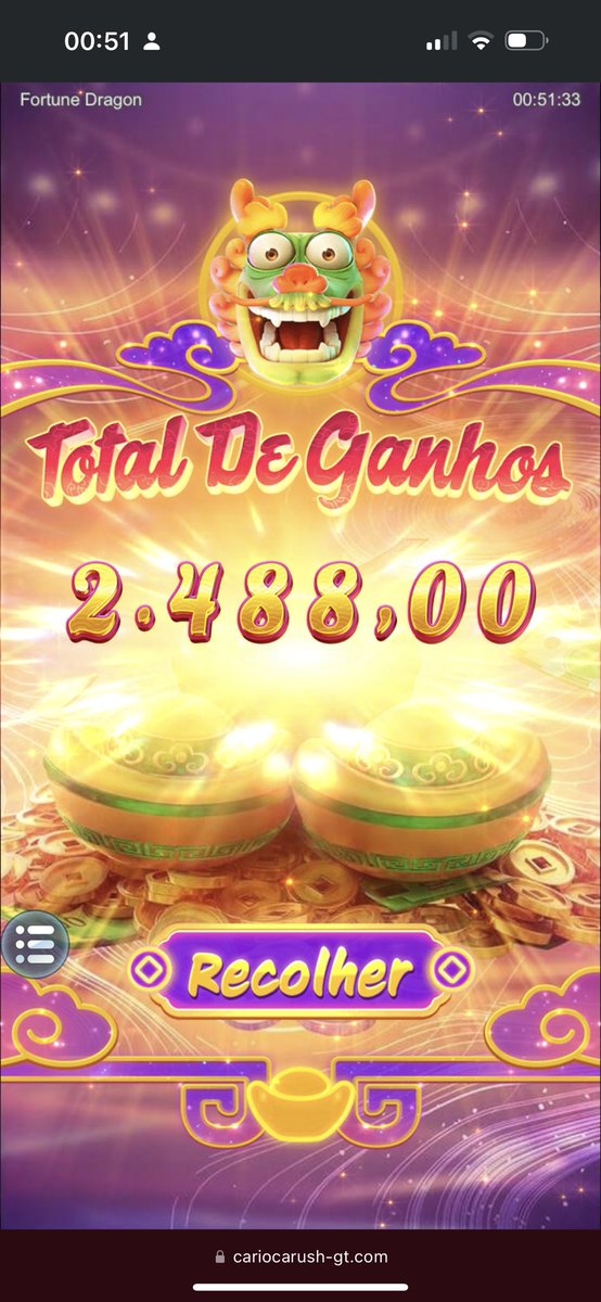 cariocarush-gt.com/home?uid=20189…
Plataforma de 10,00 sem taxa de saque !