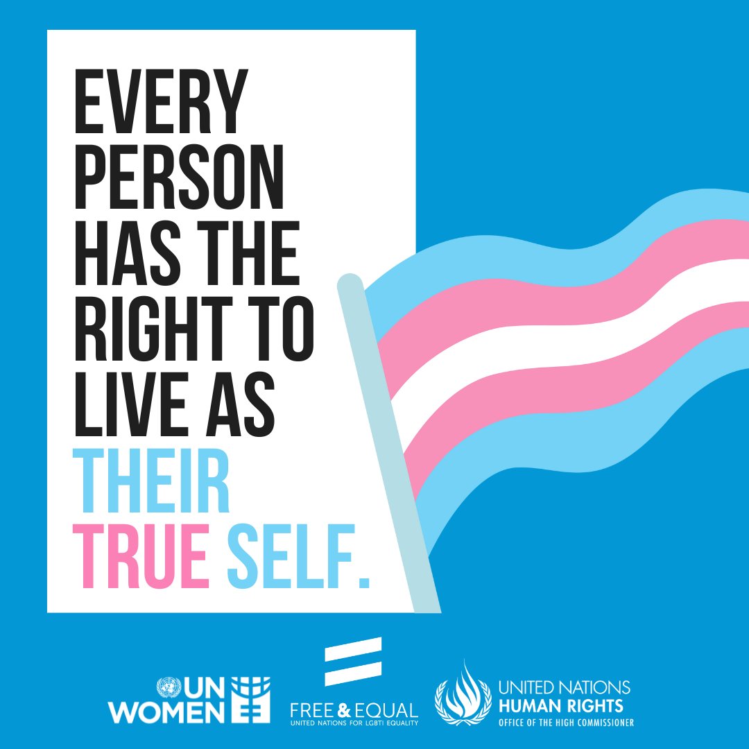 #Trans people, particularly trans women, continue to experience: ❌Violence ❌Exclusion ❌Phobia and hate ❌Discrimination ❌Harassment On #TransVisibilityDay, join us in advocating for every person's right to live as their true self! #TransVisibility @free_equal @UNHumanRights