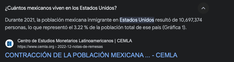 En Estados Unidos viven más de 10 millones de inmigrantes procedentes de México, en México viven 738 mil estadounidenses.

Pero en México ya están diciendo que nos están 'colonizando' nada más porque hay gringos que viven en la condesa y en zonas turísticas.

Bájenle 2 rayitas a…