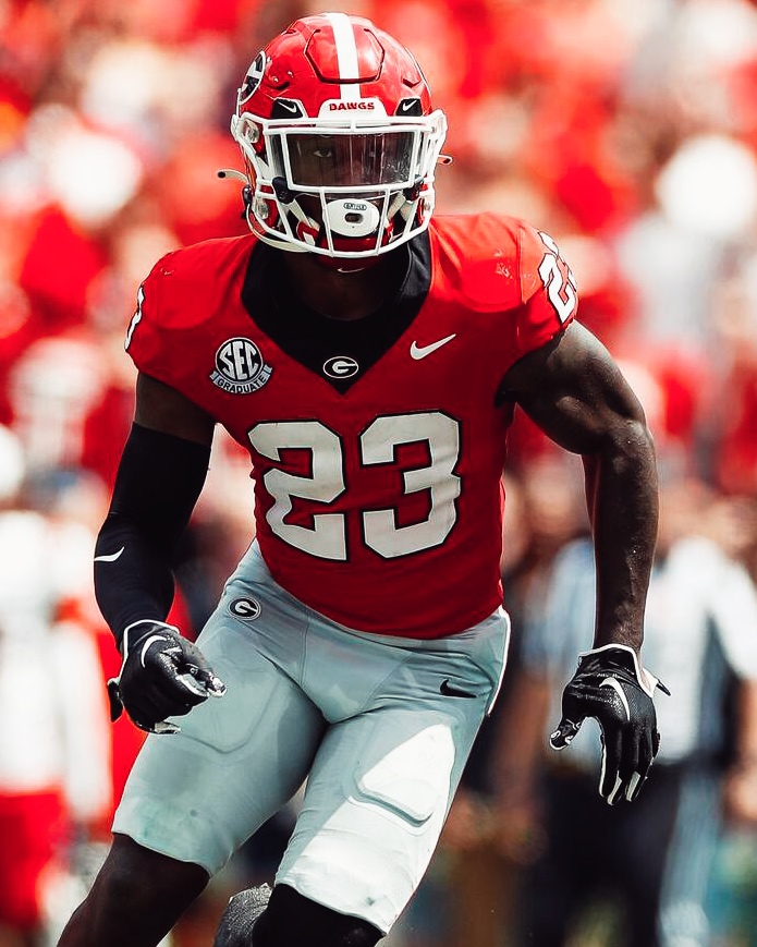 Georgia DB Tykee Smith last season: 🐶 85.8 Coverage Grade 🐶 4 INTs | 2 PBUs 🐶 50.0 Passer Rating Allowed 🐶 10 TFL’s/No Gain 🐶 9 QB Pressures