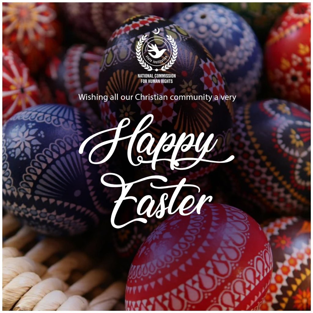 Easter greetings from NCHR Pakistan! May this day be filled with harmony and joy.