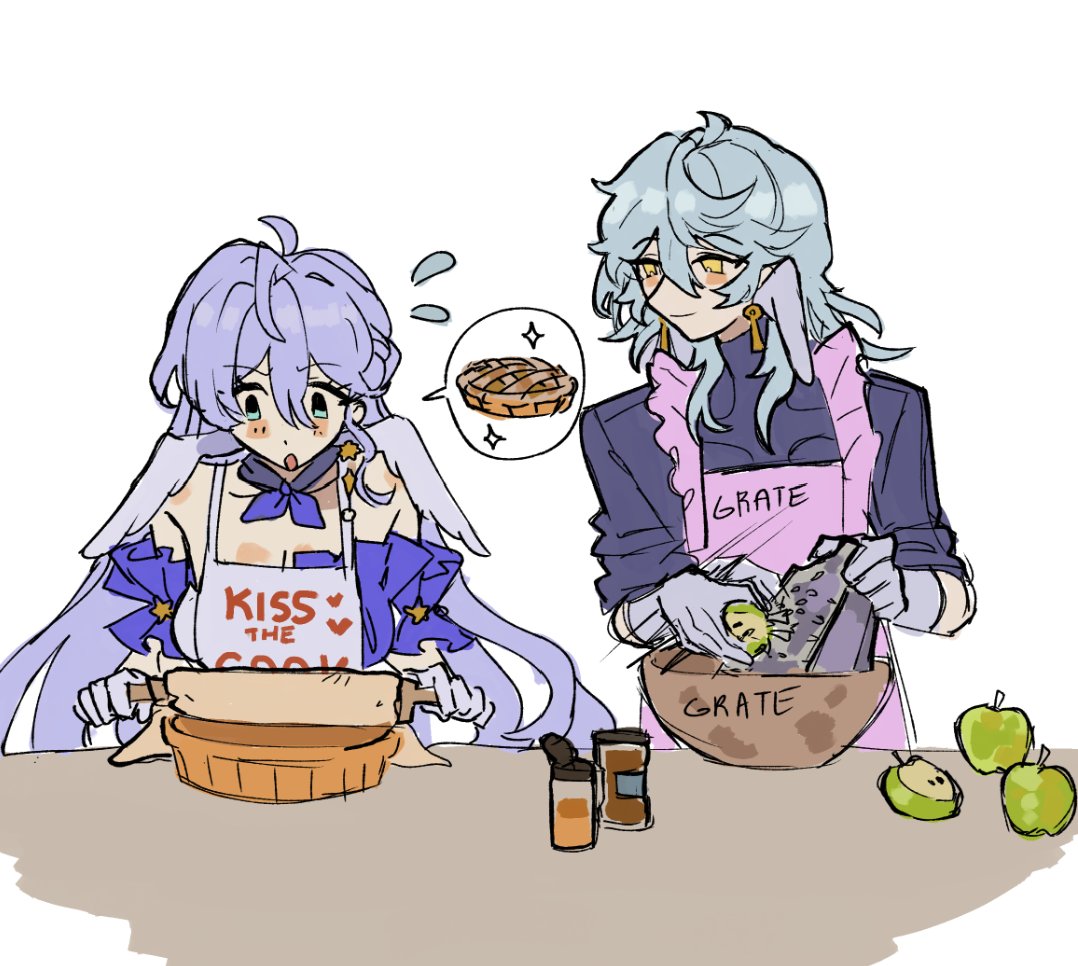 sunday and robin baking an apple pie
#HonkaiStarRail #hsr #sundayhsr #RobinHSR