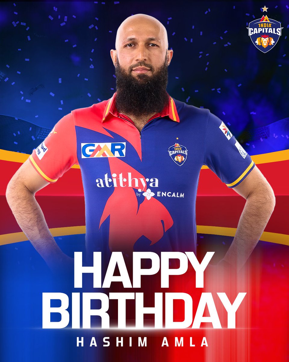 Happy Birthday to the batting maestro, Hashim Amla 😍🌟 May your grace on the field & wisdom off it, keep on inspiring us all ⚡💐 #RukengeNahi #LegendsAssemble | @amlahash