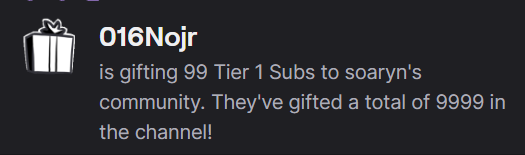 Soaryn117's tweet photo. So @Twitch We were told no more... until you have new badges gift sub badges..... I think you have homework... 😯 https://t.co/tWMKlA3J1M