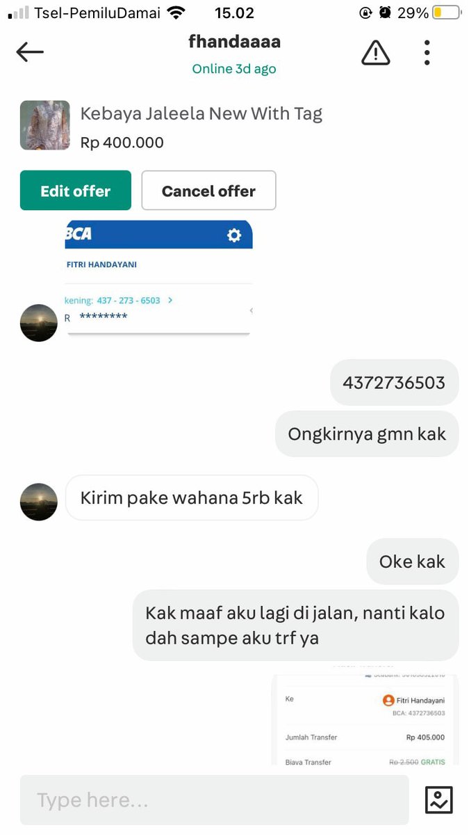 6uekece's tweet photo. Diceritain kaka sepupu gue kalo dia ketipu sama orang di carosel. Kaka gue dpt nama, no hp, sosmed ni org. Nama ny Fitri Handayani, karyawan pt indah karya bandung gatau masih engga. Yang jelas org ini ga ada itikat baik di reach di wa, ig, telp lgsg di blokir. https://t.co/0GnlFku5bH