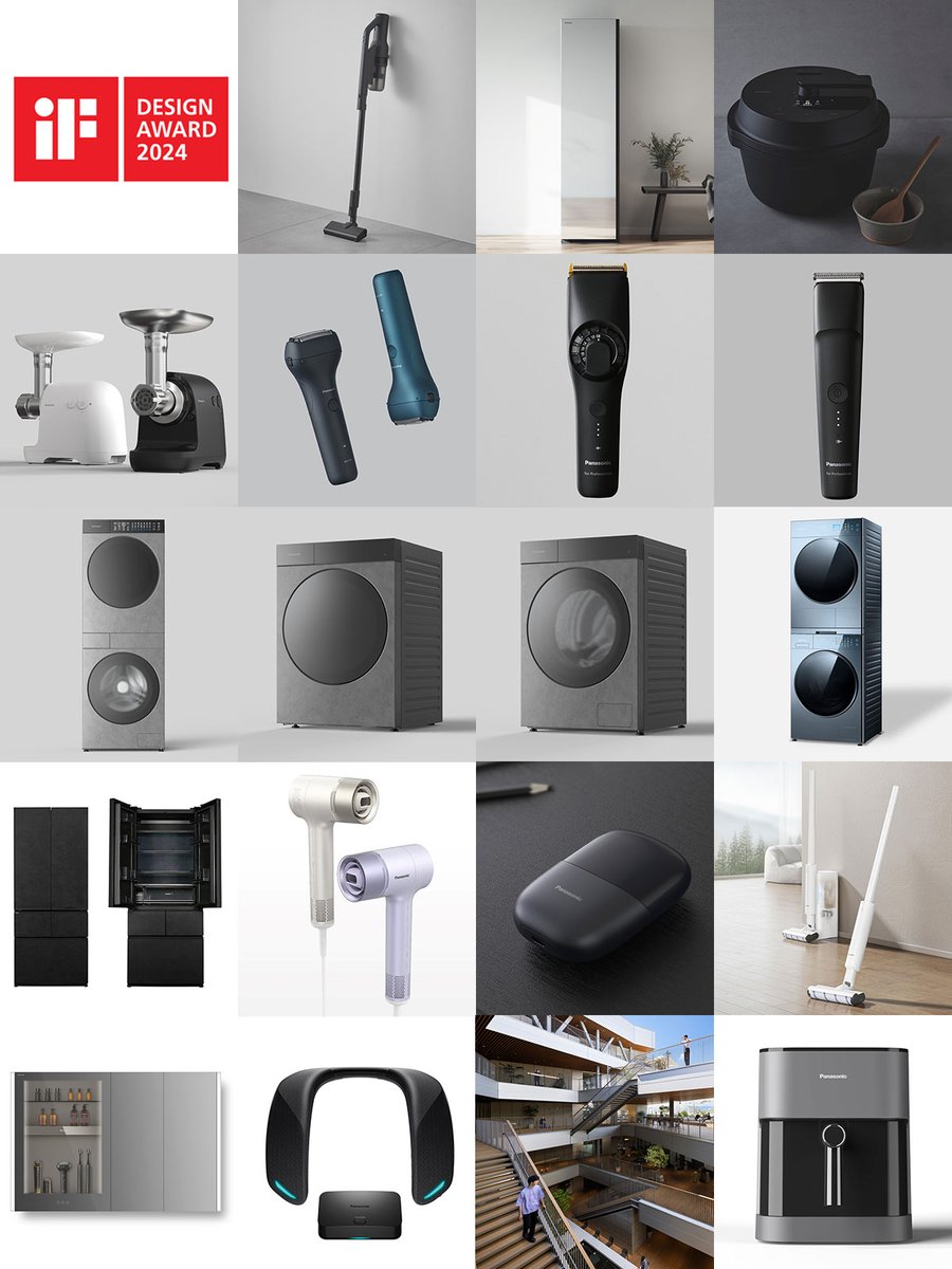 DesignPanasonic's tweet image. iFデザインアワード2024において、パナソニックグループでは19件受賞しました。
 #ifdesignaward2023 #ifdesign
panasonic.co.jp/design/about-u…