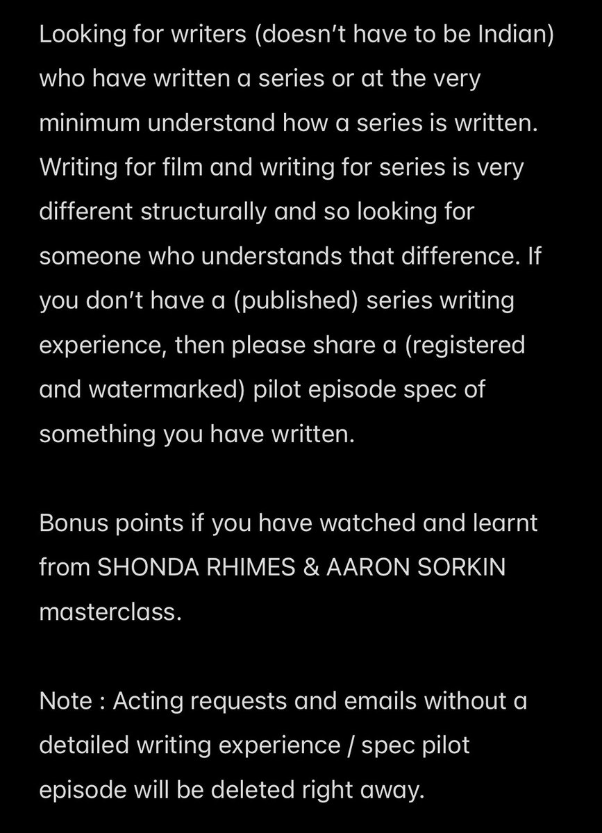 Hello. Looking for writers with experience in writing for series. Email your profile + detailed writing experience to admin@phoenixinspired.in #writersoftwitter #writerscommunity