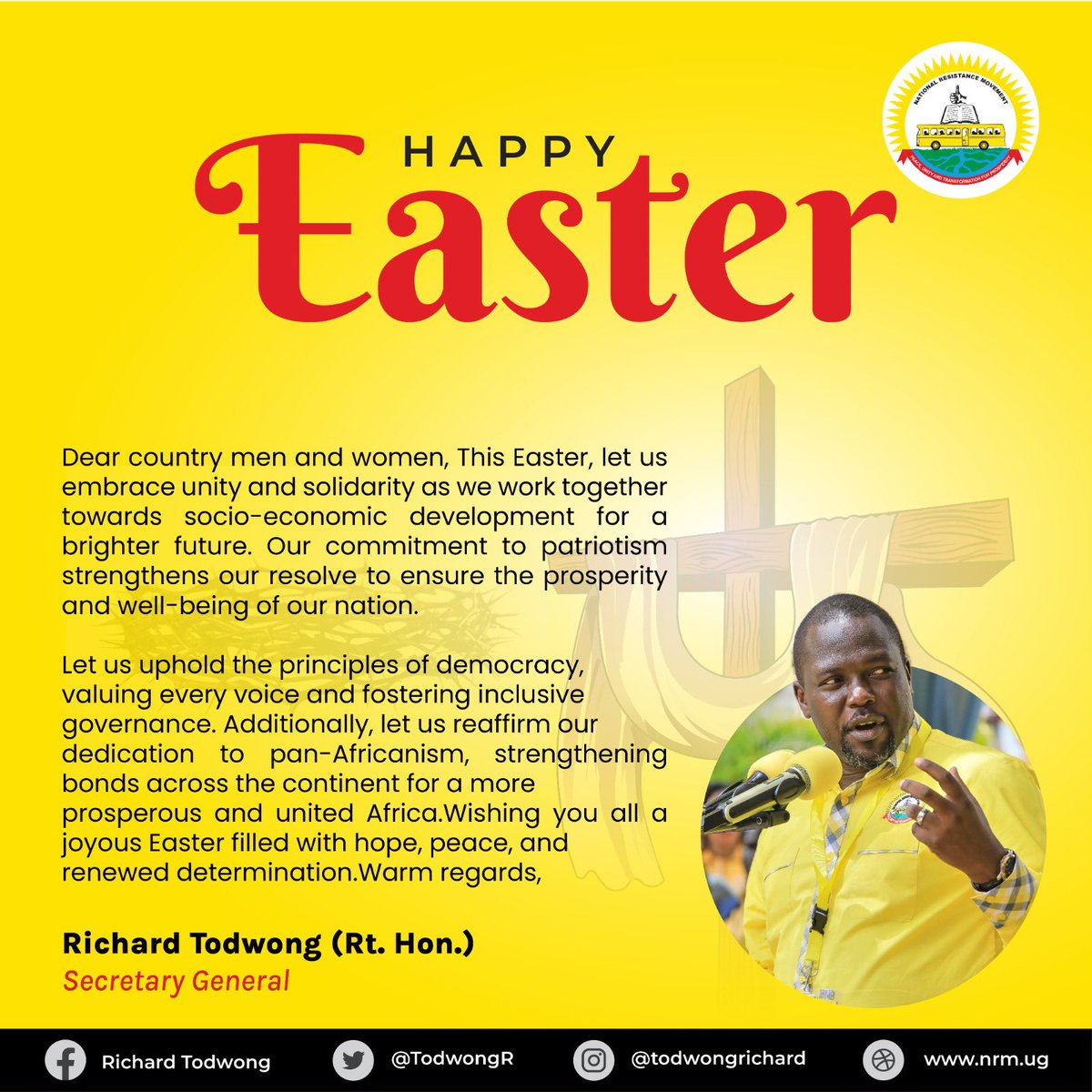 Happy Easter to you and your loved ones.