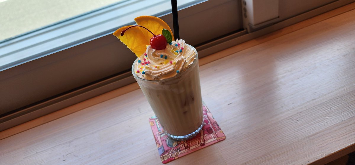 omaera_00's tweet image. コラボカフェ最終日に来れました
コラボドリンクかわいい！

#春色ア・ラ・モード
#柾花音 
#YZRH