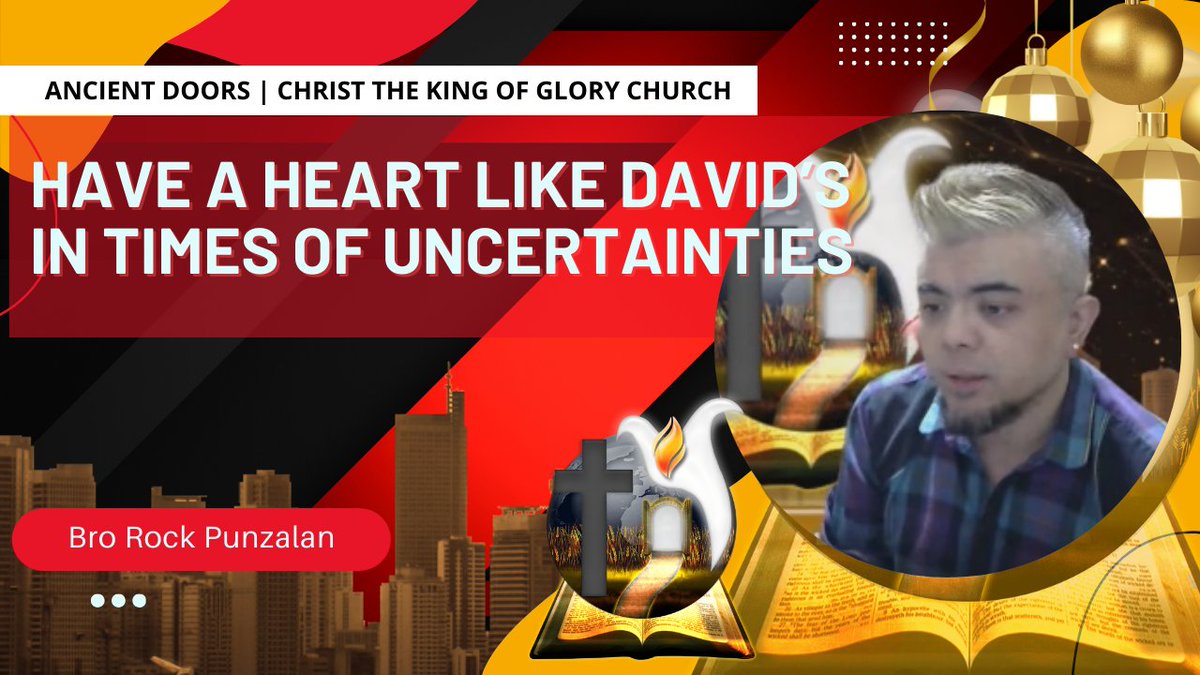 RockPunzalan's tweet photo. Preaching rewind - Have a heart like David’s in times of uncertainties

March 24, 2024 - 104th Sunday Service 

https://t.co/QwuPc4DdZx

#ancientdoors #ancientdoorschurch #adckgc #JesusChrist #christian #bornagain #KingofGlory #preparingtheway #ancientdoorspreaching https://t.co/zgbu9yYhq9