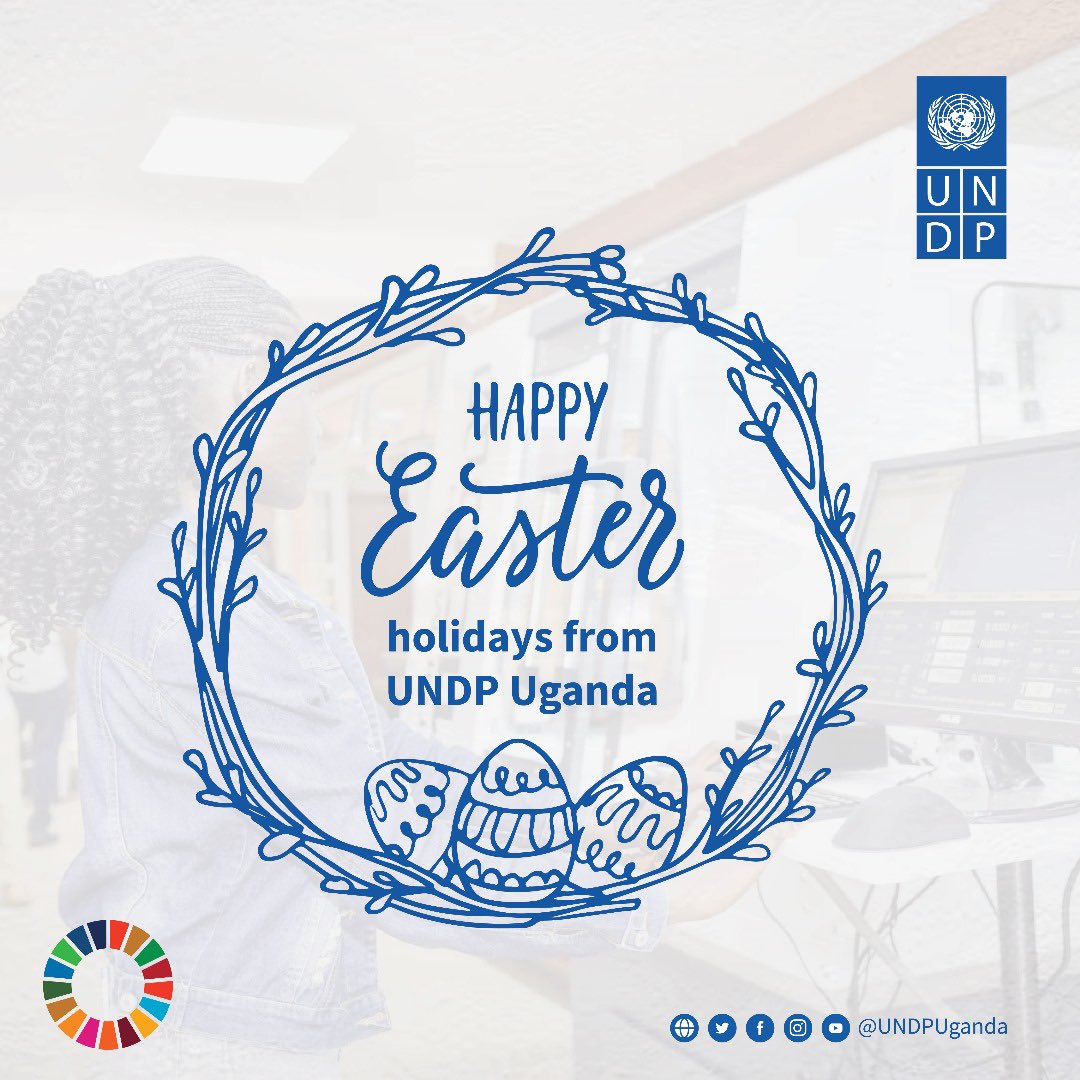 To all those who celebrate, #HappyEasterHolidays from @UNDP in #Uganda 🇺🇬 Let’s celebrate the triumph of life over death. 🎉