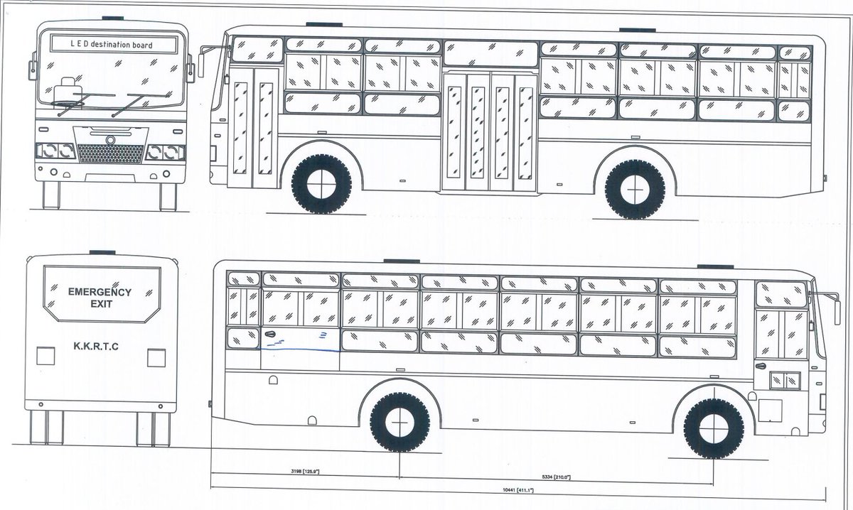 BellaryNamma's tweet image. Design of New KKRTC City buses ordered for Kalyana Karnataka Cities.
Bellary - 30
Kalaburgi - 25
Raichur - 18 
Hosapete - 25 
Vijayapura - 25.

#bellary #ballari #kkrtc #ksrtc #Karnataka