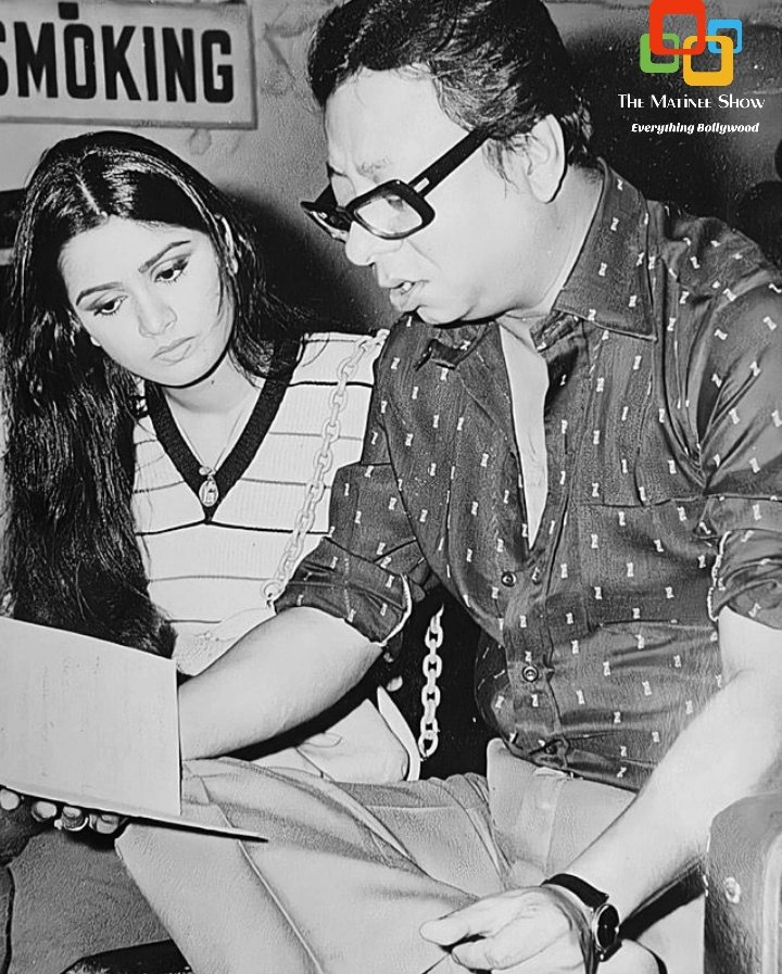 पूछो ना यार क्या हुआ, दिल का करार क्या हुआ A vintage picture of #PadminiKolhapure with #RDBurman.