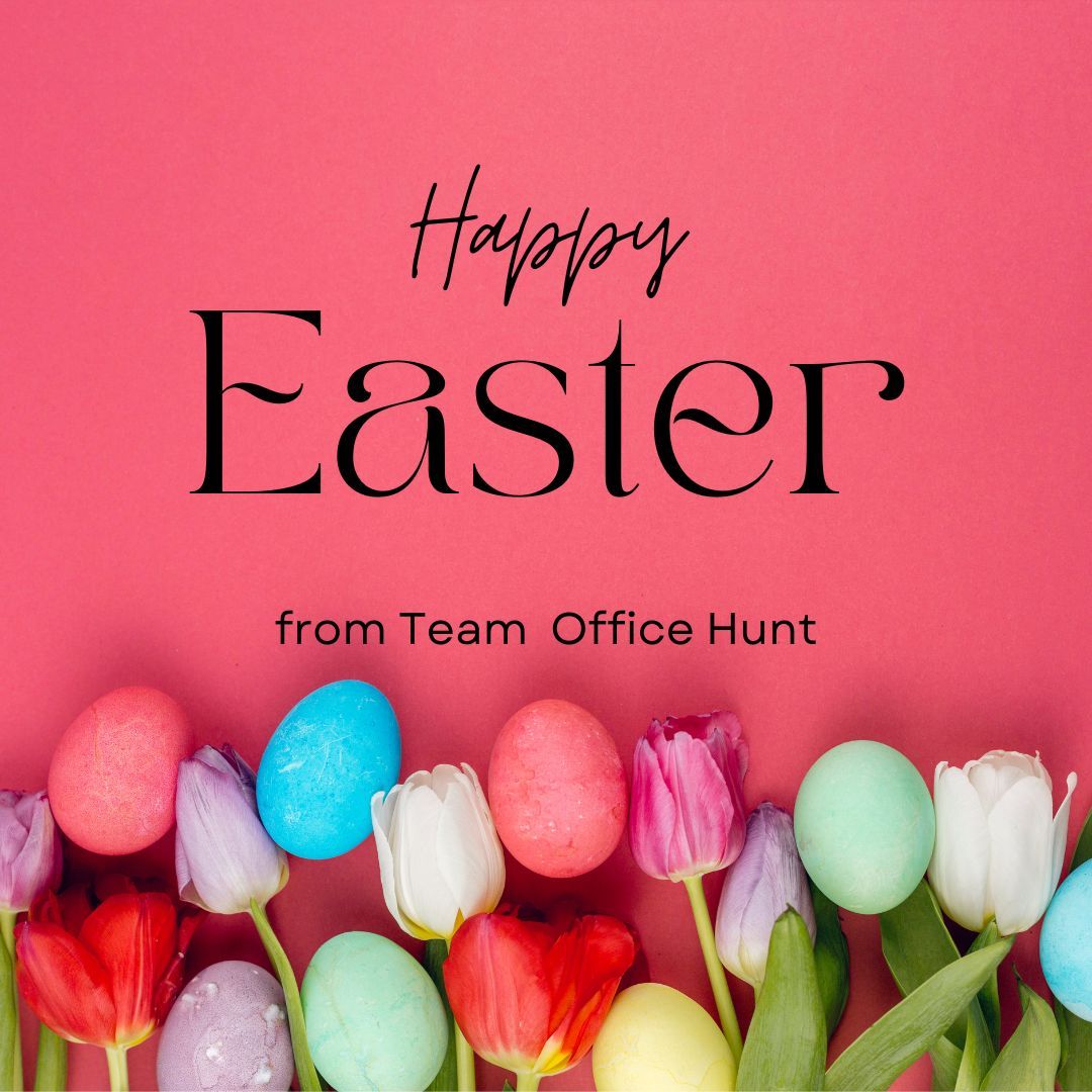 Wishing you all a joyful Easter celebration! 🐣 Let's spread love and happiness on this special day. #EasterJoy #CelebrateTogether #businesscentre #servicedoffice #officetolet #officehunt #officetorent #privateoffice #coworking #office