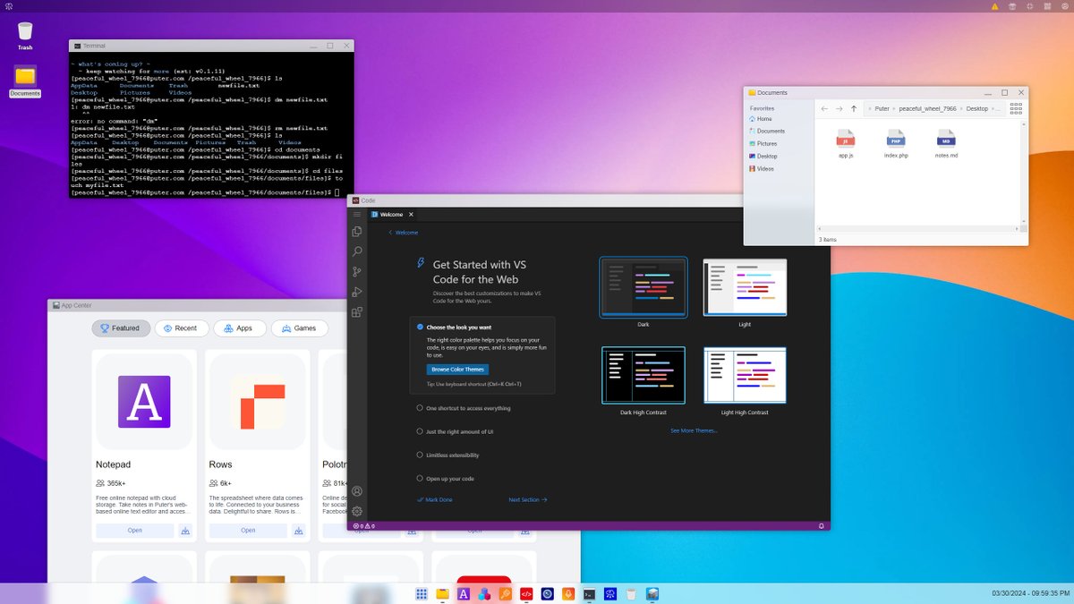 jalva_dev's tweet image. React、Vue.js、Angularのようなフレームワークが注目を集めている今、純粋なバニラJavaScriptと、なんとJQueryを使ってブラウザ上で動くオペレーティングシステムを作成したエンジニアがいます。このプロジェクトの作者たちは、最新のJQueryライブラリのパフォーマンスが優れており、彼らが求める完全…