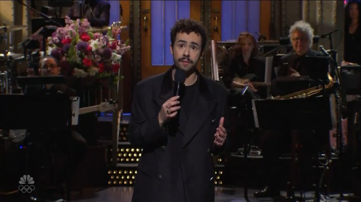 Ramy Youssef during his SNL monologue:

“God, please stop the suffering. Stop the violence. Free the people of Palestine, please, and please free all the hostages.”